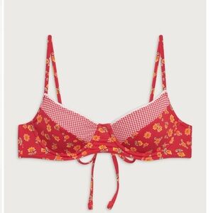 frankie’s bikinis autumn flower bikini top sz XS extra small